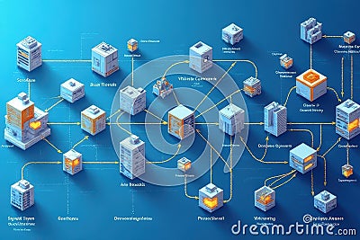 Deployments via DevOps Tools Stock Photo