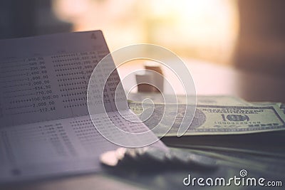 Deposit account, income calculation, marketing Stock Photo