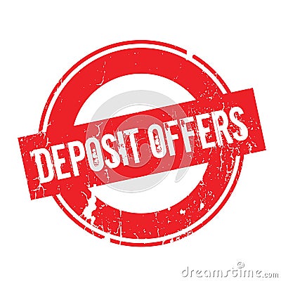 Deposit Offers rubber stamp Vector Illustration