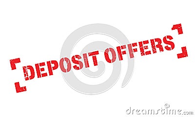 Deposit Offers rubber stamp Vector Illustration