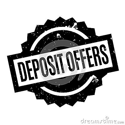 Deposit Offers rubber stamp Vector Illustration