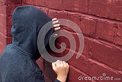 Depressed child Stock Photo