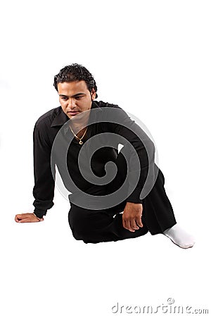 Depressed Indian Guy Stock Photo