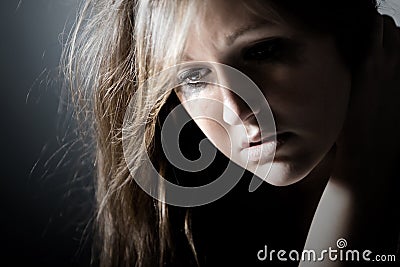 Depressed Teenager Stock Photo