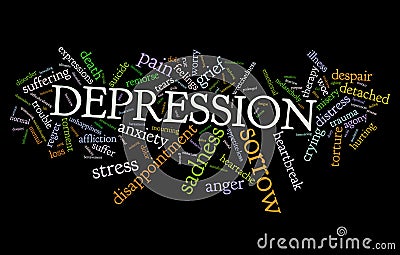 Depression Stock Photo