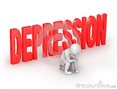 Depression Stock Photo