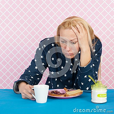 Depressive woman Stock Photo