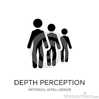 depth perception icon in trendy design style. depth perception icon isolated on white background. depth perception vector icon Vector Illustration