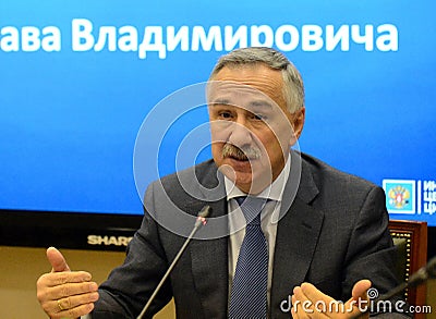 Deputy Chairman of the Central Election Commission of the Russian Federation Stanislav Vladimirovich Vavilov. Editorial Stock Photo
