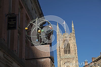 Derby, Derbyshire, UK: October 2018: Joseph Wright Memorial Editorial Stock Photo