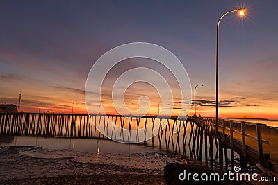 Derby Wharf, Derby, Western Australia WA, Australia Stock Photo