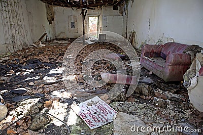 Derelict building Mississippi Editorial Stock Photo