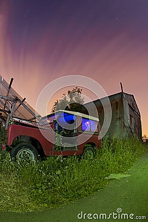 Derelict car Stock Photo