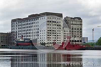 Derelict Millennium Mills Editorial Stock Photo