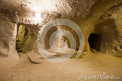 Derinkuyu cave city Stock Photo