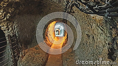 Derinkuyu Underground City in Cappadocia, Turkey Stock Photo