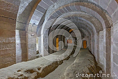 Derinkuyu underground city, Cappadocia, Turkey Stock Photo