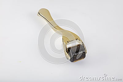 Dermaroller for home mesotherapy, mesoroller Stock Photo