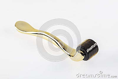 Dermaroller for home mesotherapy, mesoroller Stock Photo