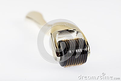 Dermaroller for home mesotherapy, mesoroller Stock Photo