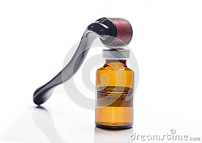 Dermaroller tool for medical cosmetic procedure Stock Photo