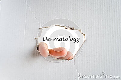 Dermatology text concept Stock Photo