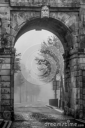 Derry`s Bishops Gate Stock Photo