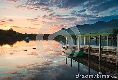 Derwent Water, Lake District Stock Photo