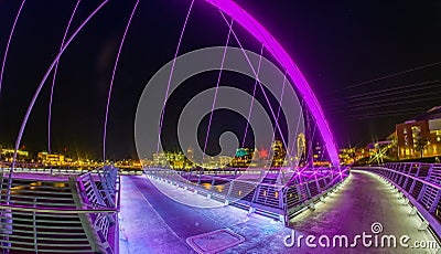 Des moines iowa usa women of achievement bridge Editorial Stock Photo