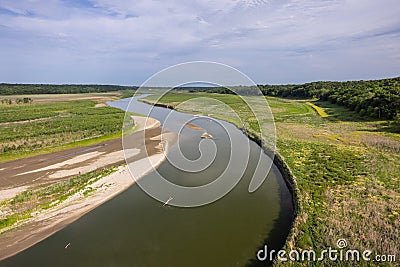 Des Moines River Scenic Landscape Stock Photo