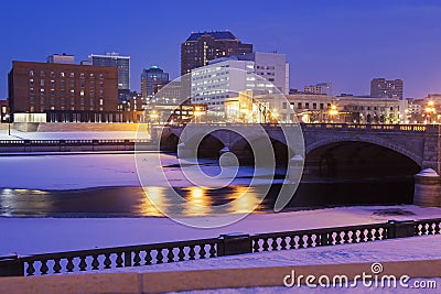 Des Moines skyline Stock Photo