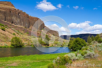 Deschutes River Canyon Stock Photo