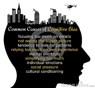 Cognitive bias causes Stock Photo