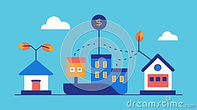 These descriptions can guide a designer in creating simple and effective vector illustrations related to real estate Cartoon Illustration