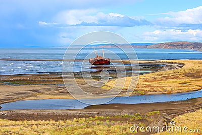 Desdemona ship wreck Stock Photo