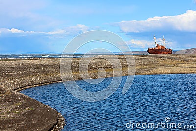 Desdemona ship wreck Stock Photo