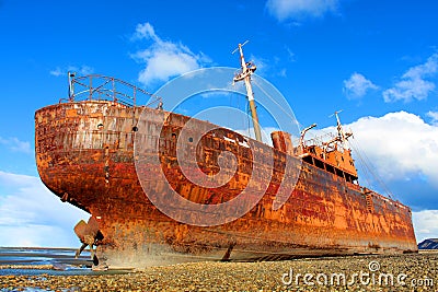 Desdemona ship wreck Stock Photo