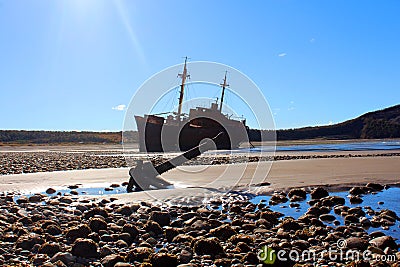 Desdemona ship wreck Stock Photo