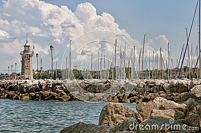 Desenzano harbour, Garda lake Editorial Stock Photo