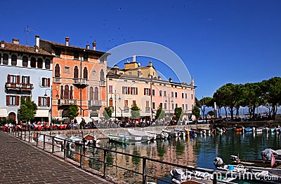 Desenzano Harbour, Lake Garda Stock Photo