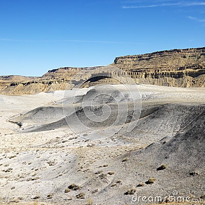 Desert cliffs in Cottonwood Canyon, Utah. Stock Photo