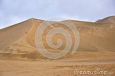 Desert in gansu Stock Photo