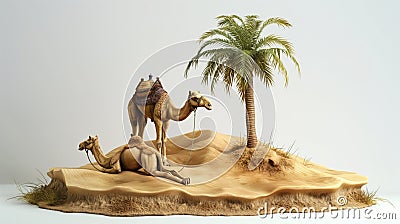 DESERT HAVEN: SANCTUARY OF SERENITY Stock Photo