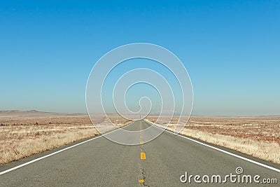 Desert highway Stock Photo