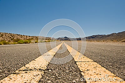 Desert highway Nevada Stock Photo