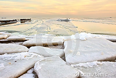 Desert of ice Stock Photo