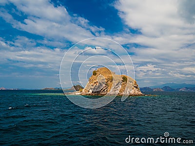 Desert Island in Komodo National Park Stock Photo