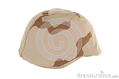 Desert Kevlar Helmet Stock Photo