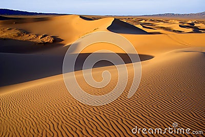 Desert landscape, Gobi desert, Mongolia Stock Photo