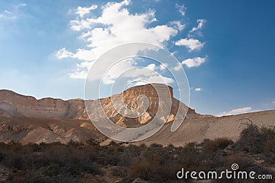 Desert landscape, Negev, Israel Stock Photo